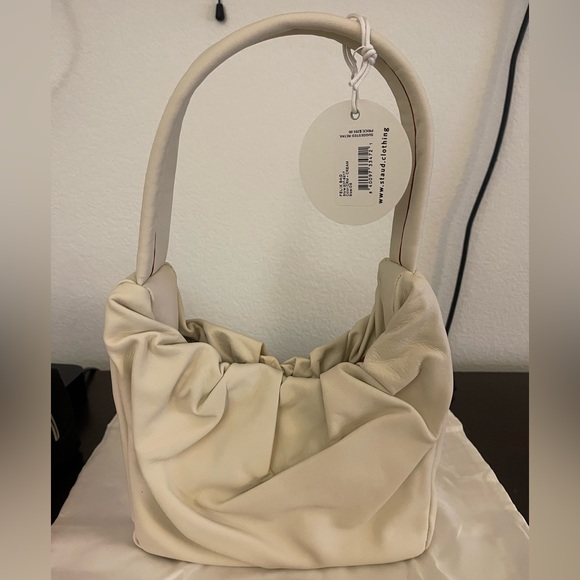 STAUD Handbags - STAUD Felix Leather Handbag brand new -cream